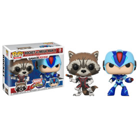 POP - Toy - Vinyl Figure - Marvel vs. Capcom 2Pk - Rocket vs. Mega Ma