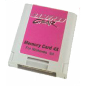New - GamePro Gear Memory Card 4X for N64 with 492 Pages of Memory