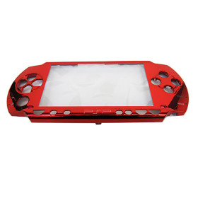 Repair Part - PSP 1000 - Metallic Faceplate - FRONT SHELL ONLY - Metallic Flame Red (Third Party)
