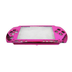 Repair Part - PSP 1000 - Metallic Faceplate - FRONT SHELL ONLY - Hot Pink (Third Party)