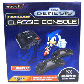 20 Built-in Games - Sega Genesis Firecore Classic Console - Open Box