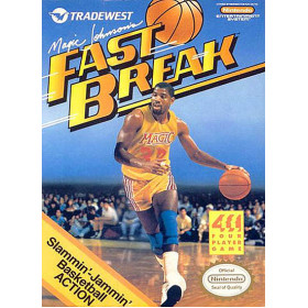 NES - Original Nintendo Magic Johnson's Fast Break Pre-Played for Nintendo Games