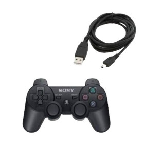 Black PS3 Dualshock Wireless Controller - PS3 Controller for PlayStation 3