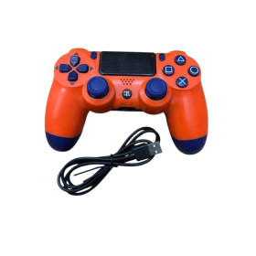 PS4 DualShock 4 Sunset Orange Controller w/Cable - PS4 DualShock 4 Sunset Orange Controller w/Cable for PlayStation 4