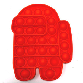Red Spaceman Bubble Popper - Among Us Pop It Toy for Pop Fidget Toys