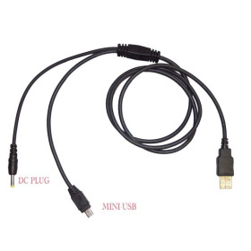 New - PSP Cable Mini-USB and DC to USB for General Gaming