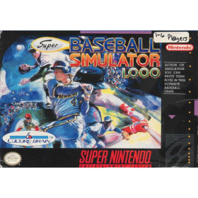 SNES - Super Nintendo Super Baseball Simulator 1.000 Pre-Played
