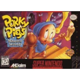 SNES - Super Nintendo Porky Pig's Haunted Holiday (Cartridge Only) for Super Nintendo Games