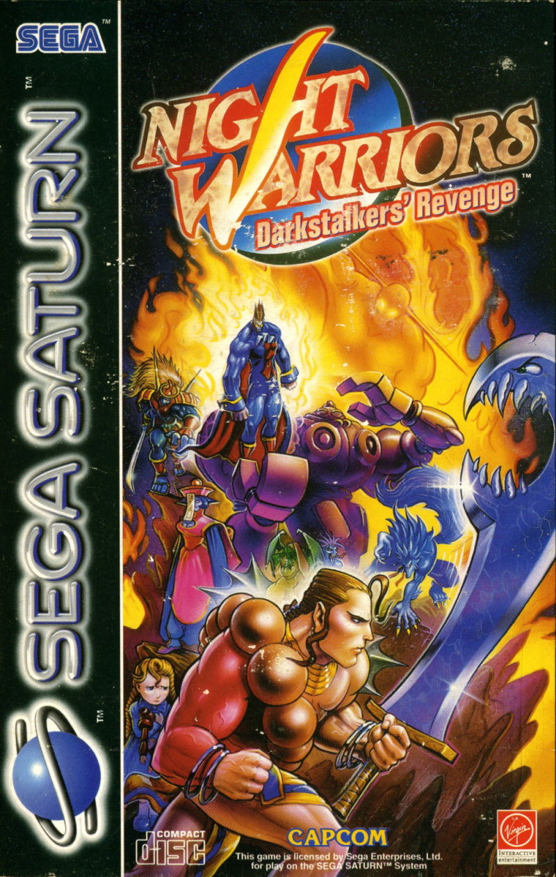 Night Warriors: Darkstalkers' Revenge for the Sega Saturn (Complete with Case and Manual)