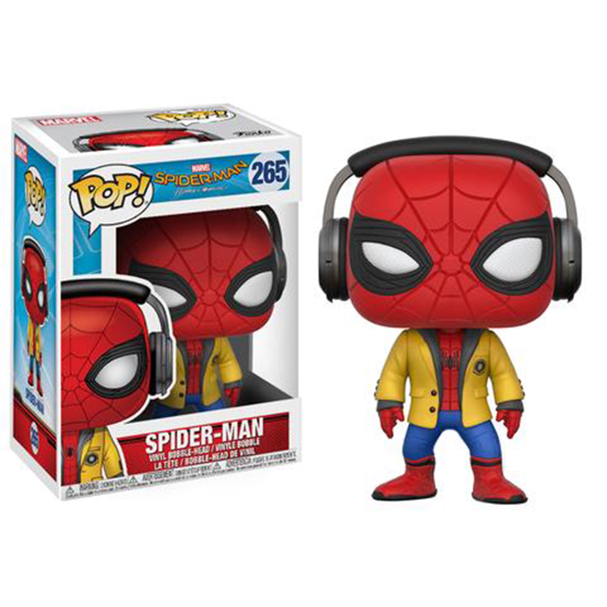 POP - Toy - Vinyl Figure - Spiderman Homecoming - Spiderman w/ Headphones