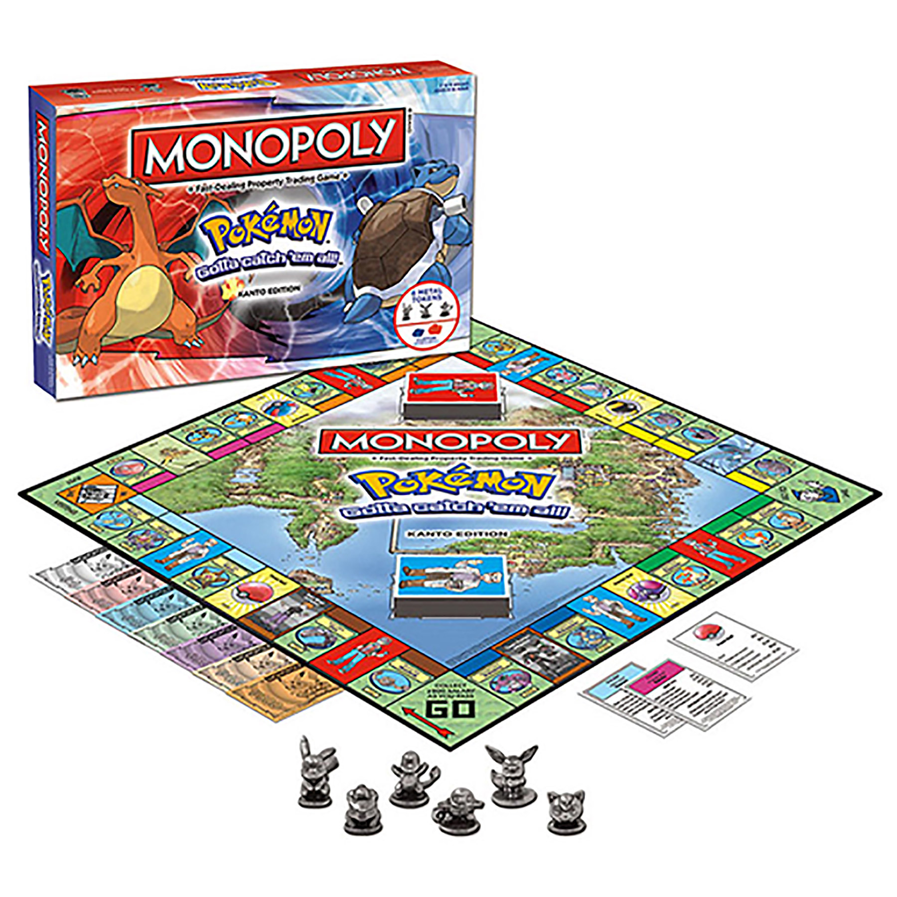 Kanto Edition - Monopoly Pok&eacute;mon Board Game for General Gaming