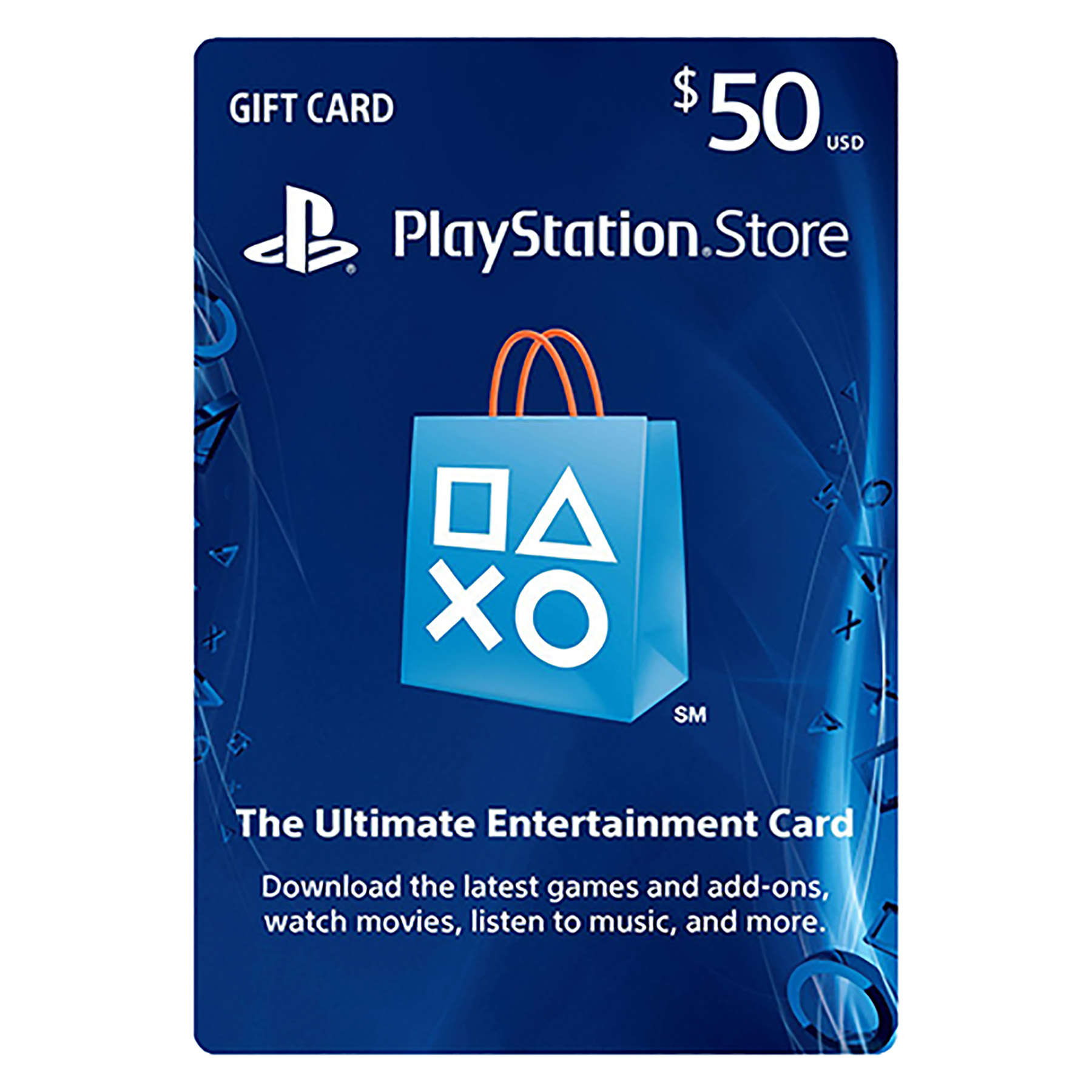 PSN Live - $50 Playstation Network PSN Subscription Card for General Gaming