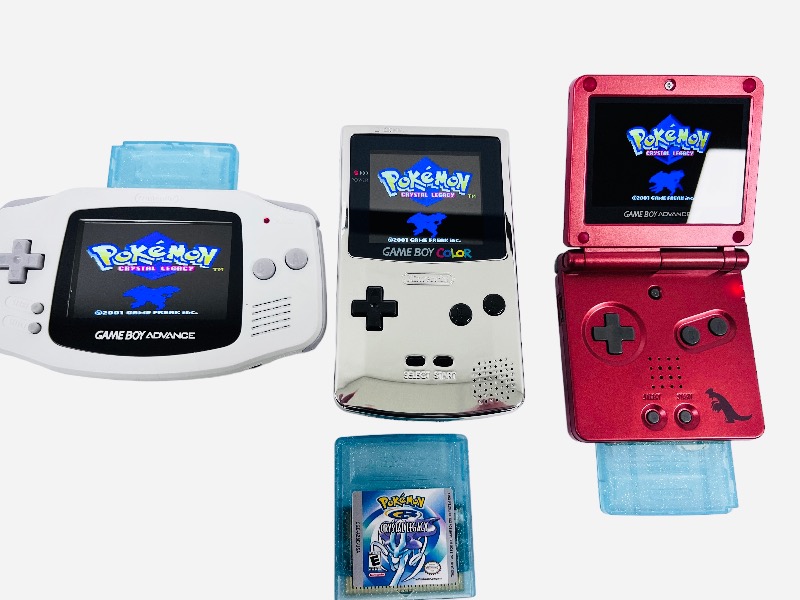 in Stock - Gameboy Color Pokemon Crystal Legacy for Gameboy Advance SP