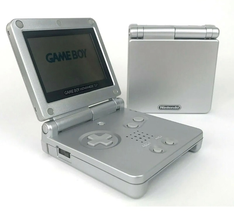 Silver GBA SP - Nintendo Gameboy Advance SP Portable Console for Gameboy Advance SP