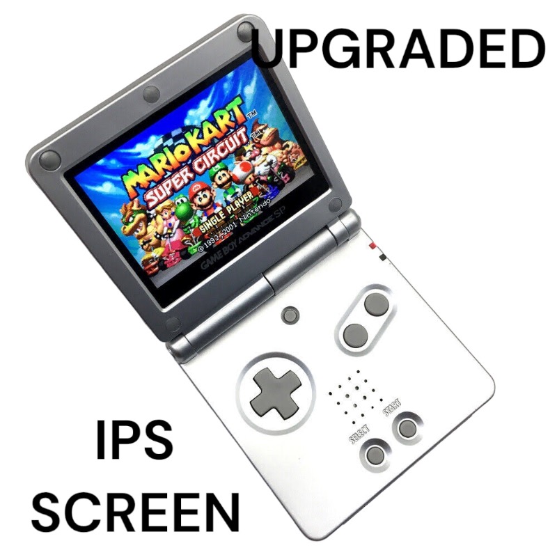 Silver GBA SP - Nintendo Gameboy Advance SP Portable Console for Gameboy Advance SP