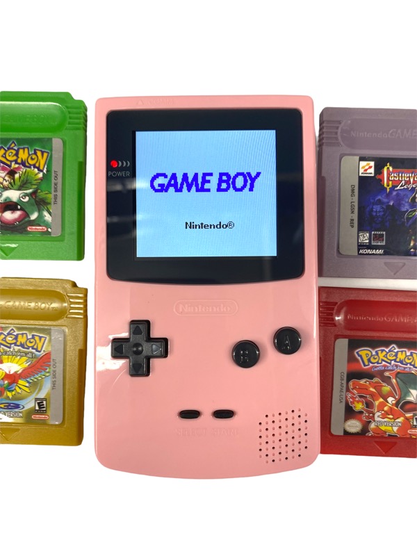 Candy Pink - New XL 2.6 Inch Gameboy Color Backlight Screen for GameBoy Color