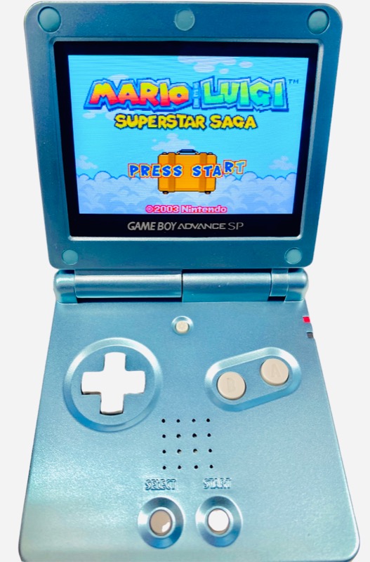 New Upgraded Limited Edition SP Pearl Blue Bundle - Gameboy Advance SP for Gameboy Advance SP