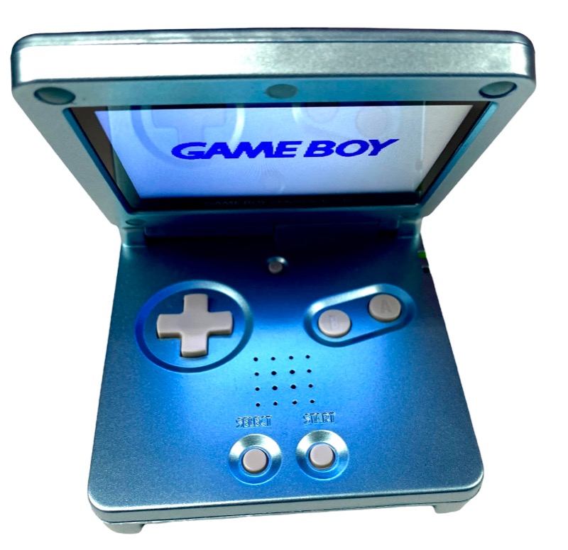 New Upgraded Limited Edition SP Pearl Blue Bundle - Gameboy Advance SP for Gameboy Advance SP