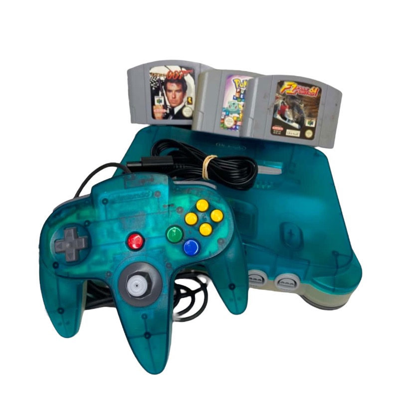 Ice Blue N64 Console Complete Create a Bundle* - Ice Blue N64 Console Complete Create a Bundle* for N64 Consoles