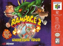 N64 (Game Only) - Nintendo 64 Rampage 2: Universal Tour for Retro Games