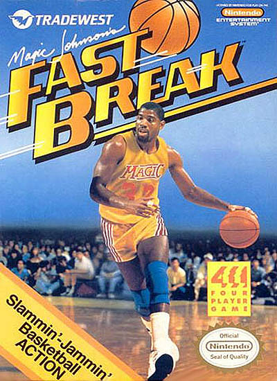NES - Original Nintendo Magic Johnson's Fast Break Pre-Played for Nintendo Games