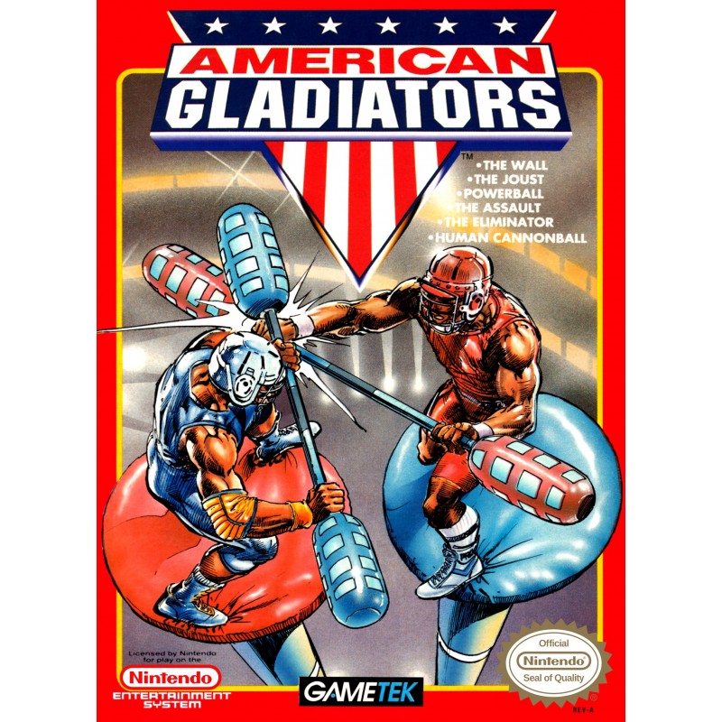 Nintendo Nes American Gladiators (cartridge Only) - Nintendo Nes American Gladiators (cartridge Only) for Nintendo Games