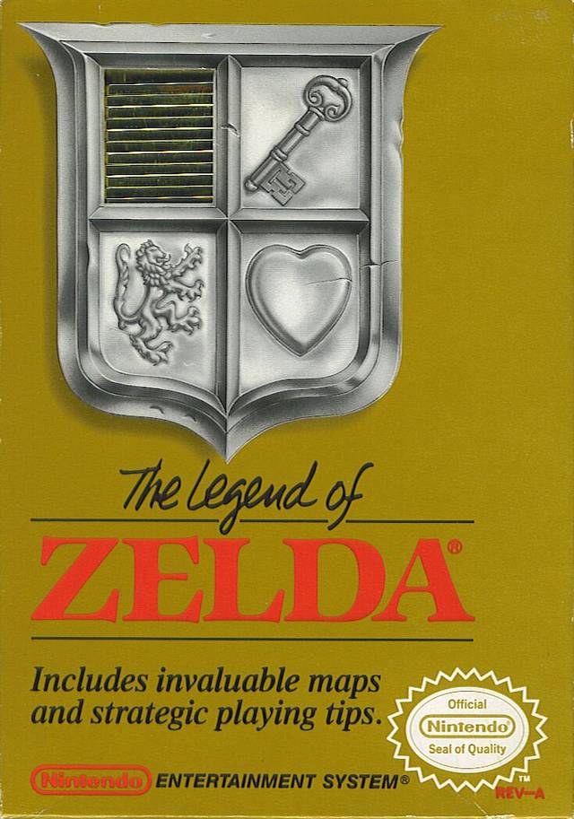 The Original Legend of Zelda Gold Cartridge