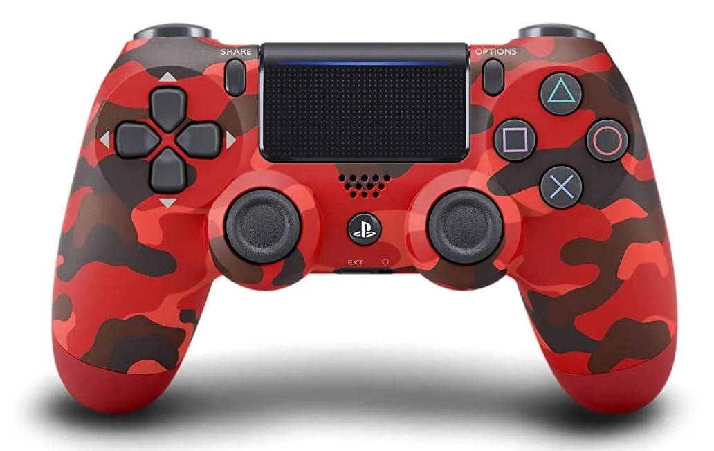 Playstation 4 Dual Shock 4 Red Camo Controller - PS4 Red Camo Controller for PlayStation 4
