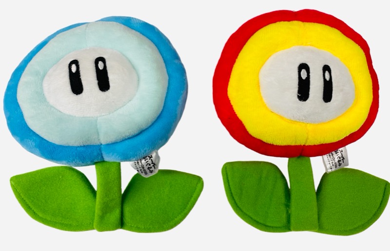 7 inch Mario Plush Toy - Super Mario Plush Fire Flower & Ice Flower for Toy Plush