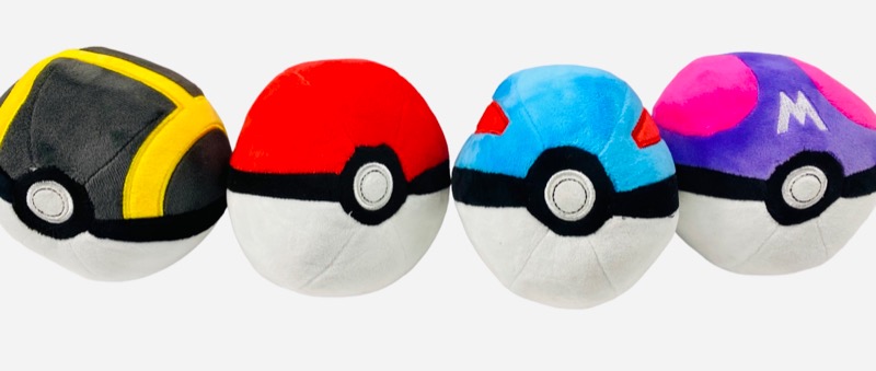 Pokemon Ball Plush - Pokeball Plush Set