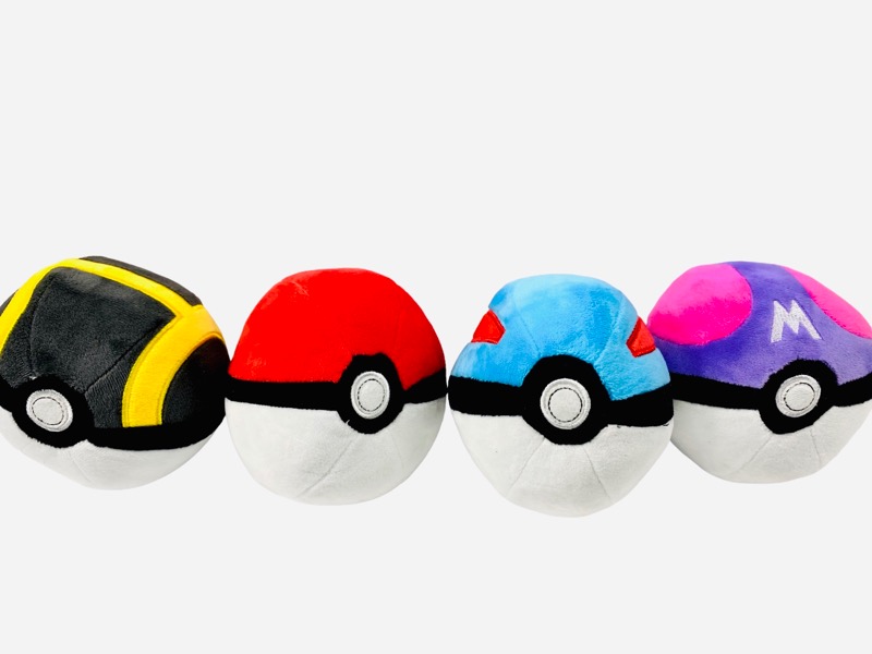 Pokemon Ball Plush - Pokeball Plush Set