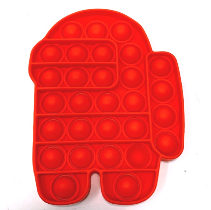 Red Spaceman Bubble Popper - Among Us Pop It Toy for Pop Fidget Toys