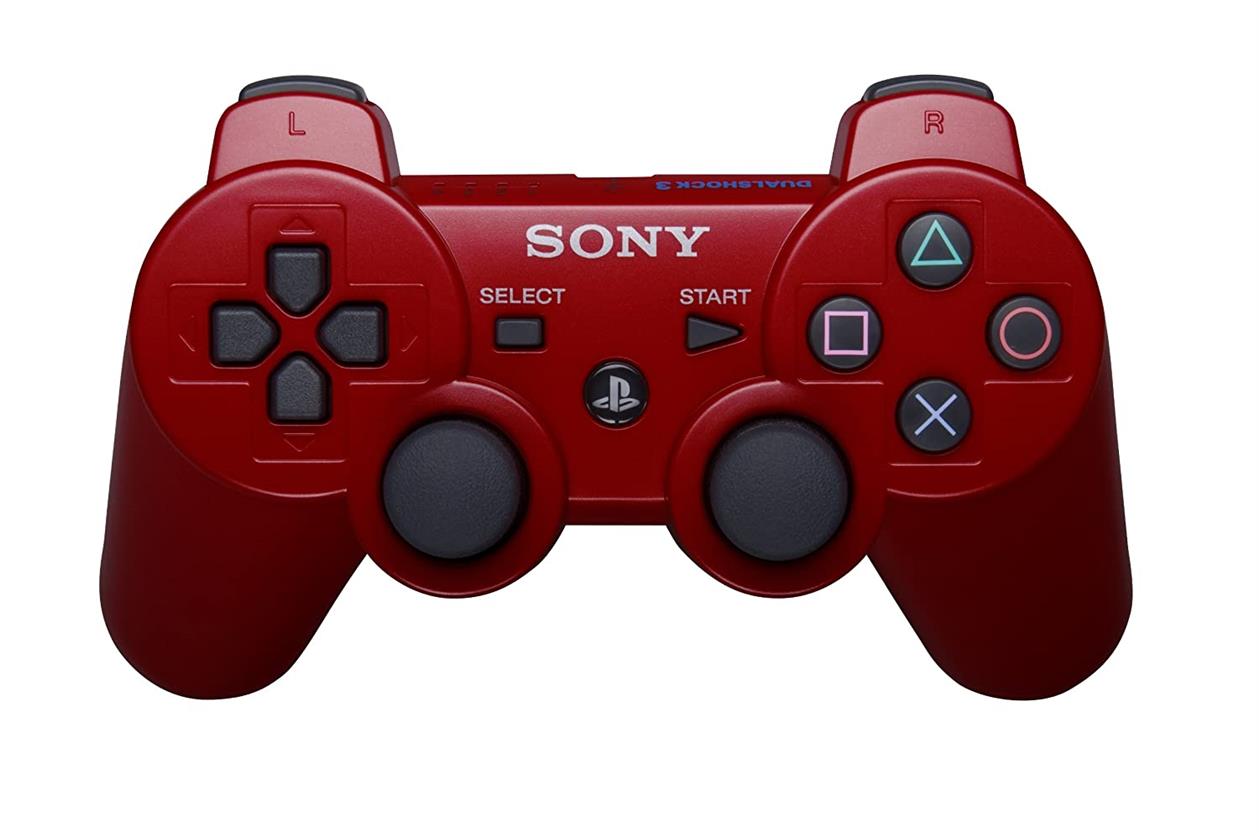 Playstation 3 Dualshock 3 in Red - Sony Red PS3 Controller for PlayStation 3