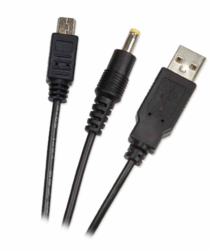 PSP/PS3 Universal 2 in 1 Data & USB Charge Cable Multi Device Compatible - PSP/PS3 Universal 2 in 1 Data & USB Charge Cable Multi Device Compatible for General Gaming