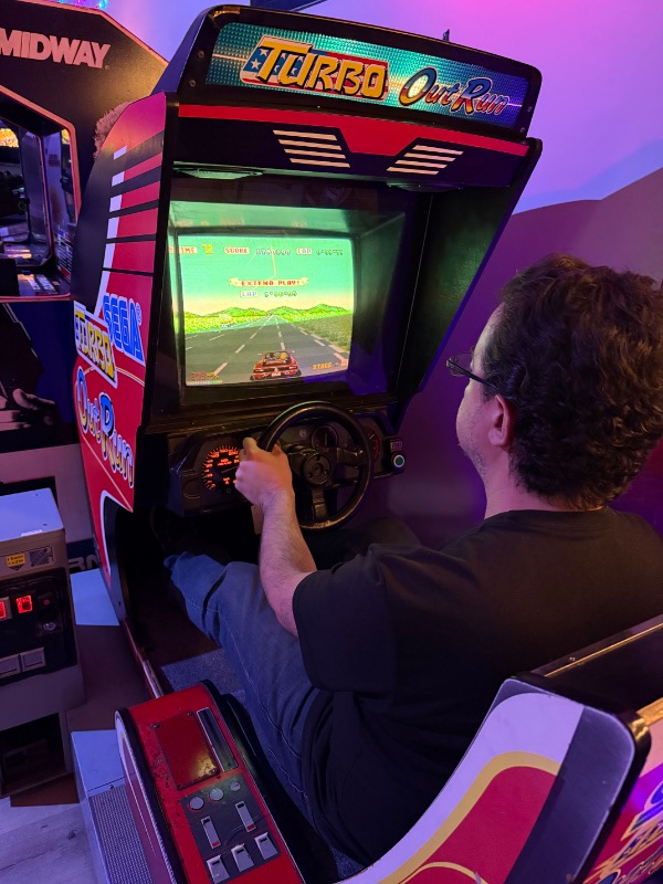 Vintage Sega Outrun Arcade Machine Motion Cabinet