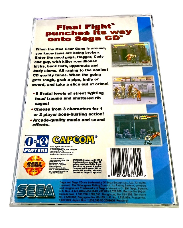 GC* - Final Fight CD Sega CD for Sega CD