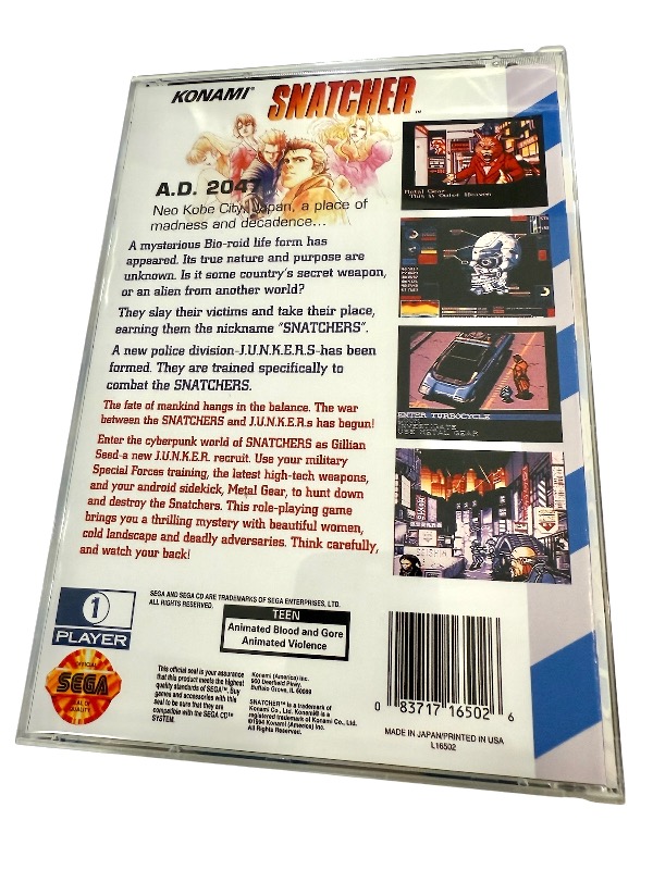 GC* - Snatcher Sega CD for Sega CD