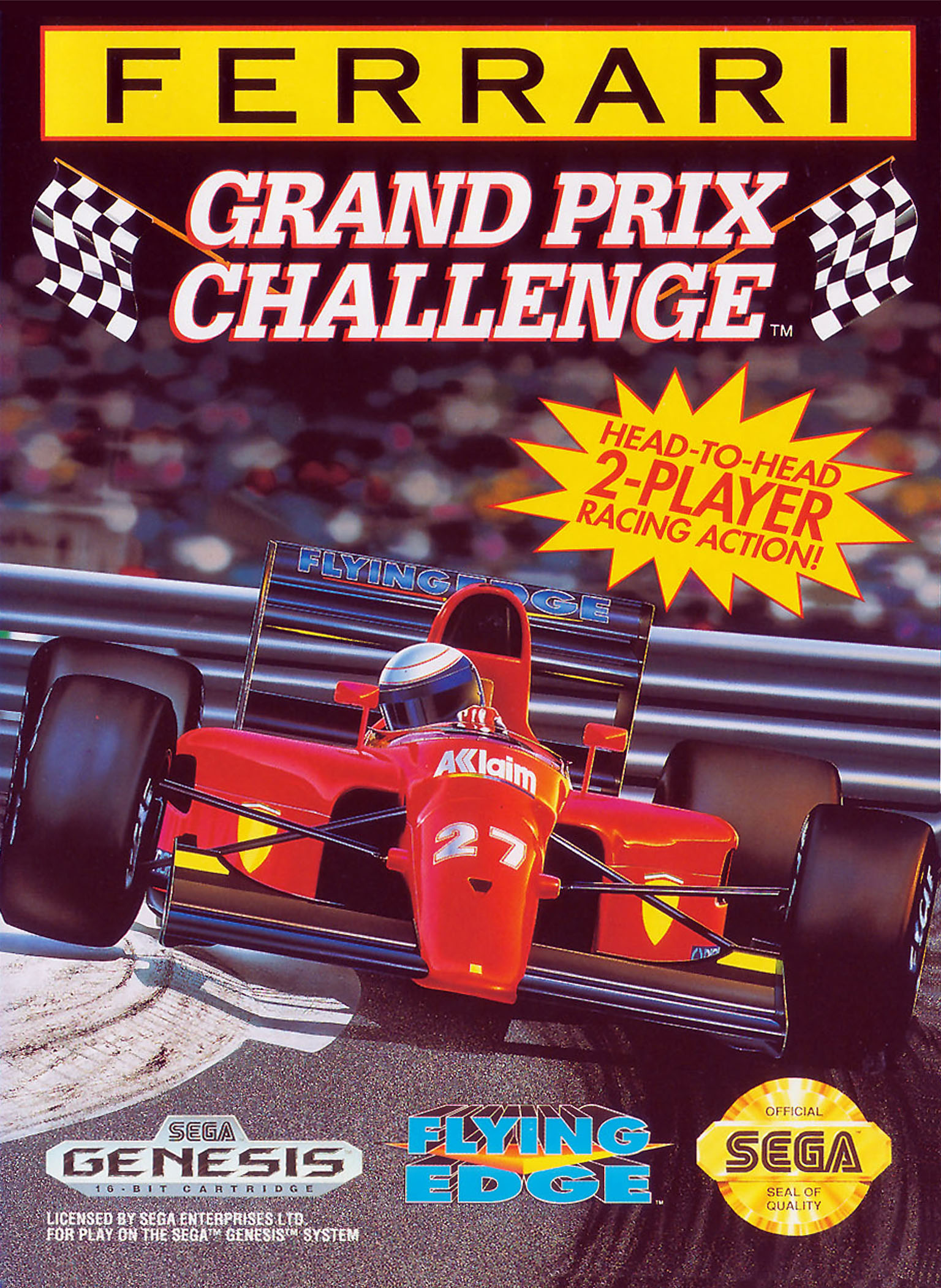 GEN - Sega Genesis Ferrari Grand Prix Challenge Pre-Played for Sega Genesis