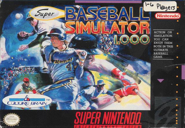 SNES - Super Nintendo Super Baseball Simulator 1.000 Pre-Played