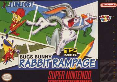 SNES - Super Nintendo Bugs Bunny Rabbit Rampage (Cartridge Only) for Super Nintendo Games