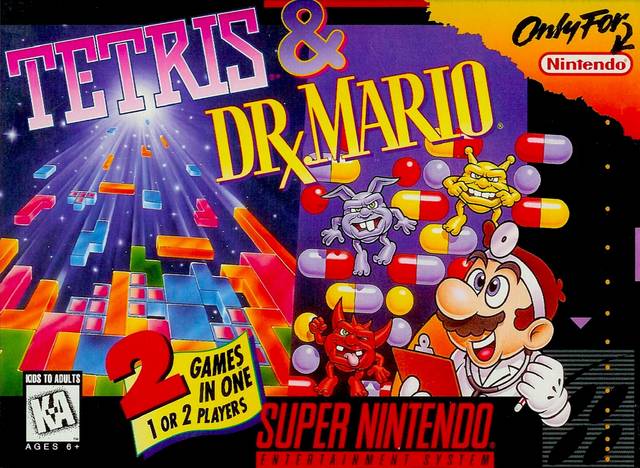 SNES - Super Nintendo Tetris&Dr. Mario Pre-Played
