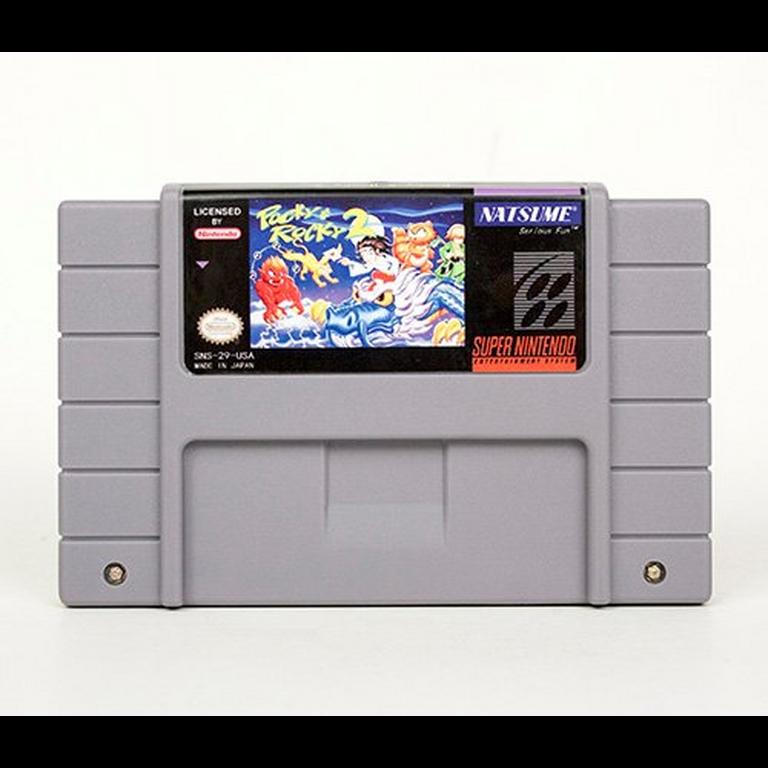 SNES - Super Nintendo Pocky and Rocky 2
