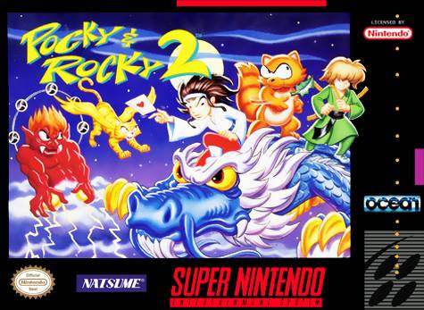 SNES - Super Nintendo Pocky and Rocky 2