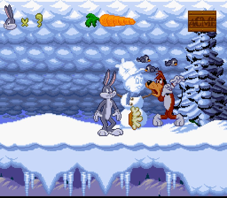 SNES Game Only - Bugs Bunny Rabbit Rampage for Super Nintendo Games