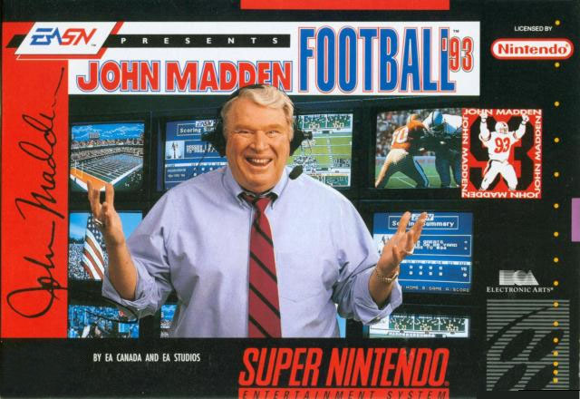 SNES - Super Nintendo John Madden Football '93 (Cartridge Only) for Super Nintendo Games