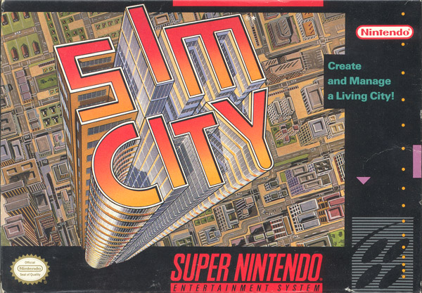 Sim City SNES - Super Nintendo Sim City