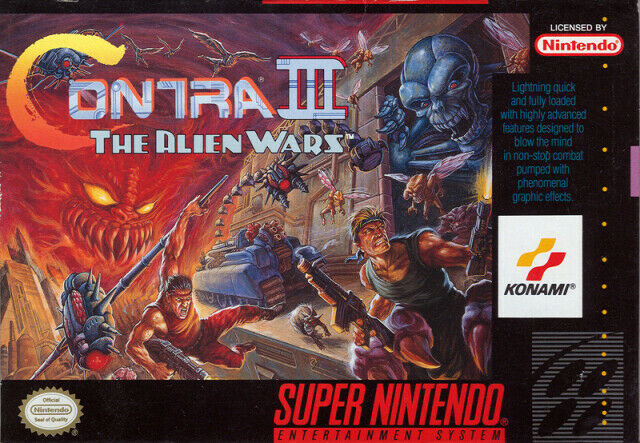 SNES Contra III - Super Nintendo Contra 3 Alien Wars