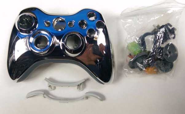 Chrome Metallic - Xbox 360 Custom Controller Shells